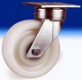 Kingpinless Casters have nylon wheels and zinc plating.