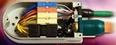 Servomotor Connector handles power current to 40 A.