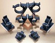 Cable Clamps accommodate various cable sizes and bundles.