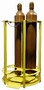 Carousel stores up to 5 high-pressure gas bottles.