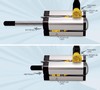 Position Sensor requires one connector for two cylinders.