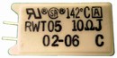 Vertical-Mount Wirewound Resistors feature thermal fuse.