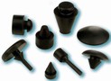 Rubber Push-In Style Bumpers protect through holes.
