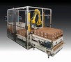 Robotic Palletizer handles 2 pallets from 1 station.