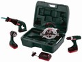 Cordless Tool Kit includes li-ion hammer drill and saws.