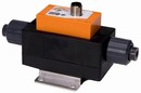 Magneto-Inductive Flowmeter measures conductive liquid flow.