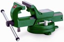 Rugged, Adjustable Vise conserves time and effort.