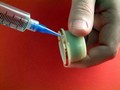 Epoxy Adhesive cures in 10-15 min at room temperature.