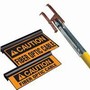 Markers clearly and safely identify elevated cable runs.