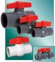 Compact Ball Valves feature all-plastic design.