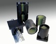 Teflon Composite Bearings feature self-aligning design.