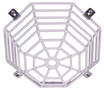 Wire Guard protects smoke detectors in food areas.