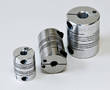 Flexible Beam Couplings clamp with single screw on each end.