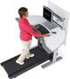 Workstation with Treadmill promotes productivity and health.