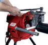 Roll Groover operates both powered and manually.