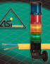 Stacklights only require 2 wires to connect up to 31 towers.