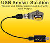 Tension/Compression Load Cell offers USB output.