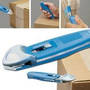 Box Cutter features cast metal safety blade/guard.