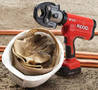Compact Press Tool makes up to 1� in. connections.
