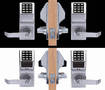Pushbutton Cylindrical Locks feature double-sided design.