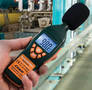 Noise Meter identifies potential source of hearing loss.