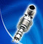 Sensors monitor hydraulic systems aboard aircraft.