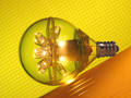 White LED Bulbs disperse light into 270°-wide beam.
