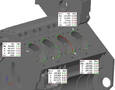 Inspection Software checks part dimensions against CAD data.