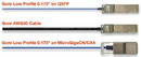 Low-Profile Copper Cable is suited for QSFP assemblies.
