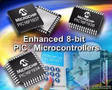 Microcontrollers feature mid-range 8-bit core.
