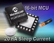 MCUs feature low-power 20 nA sleep currents.