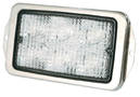 LED Work Lamp features flush mount design.