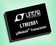 Transceiver integrates isolated power.