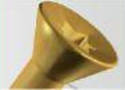 Concave Surface Screw Head simplifies screwdriver insertion.