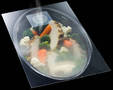 Steam Valve for Packaging Film protects foods and vents during cooking.