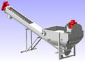 Grit Washer retains 95% grit down to 140 mesh particle size.