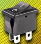 Rocker Switches feature miniature, snap-in mounted design.