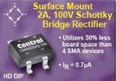 Schottky Bridge Rectifier features low 2.7 mm profile.