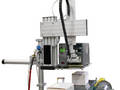 Label Printer/Applicator labels front of products.