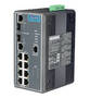 Managed PoE Switch withstands rugged industrial applications.