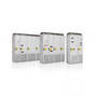 Solar Inverters feed power to medium- or low-voltage grids.