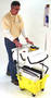Microfiber Cleaning System features trolley framework.