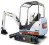 Compact Excavator has maximum dig depth of 8 ft 6 in.