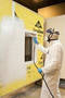 Weather Barrier Building Wrap can be rolled on or spray applied.