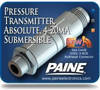 Submersible Pressure Transmitter features bulkhead connector.