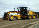 Articulated Road Grader provides max horsepower of 218.