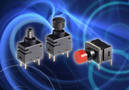 Miniature Pushbutton Switches include vertical/right angle models.