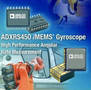 MEMS Gyroscope senses angular rates up to ±300°/sec.