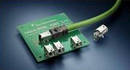 Mini I/O Connector withstands high vibration environments.