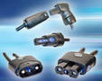 High-Power Connectors incorporate cable strain relief.
